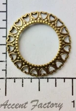 13753          2 Pc  Brass  Oxidized Victorian Filigree Jewelry Finding