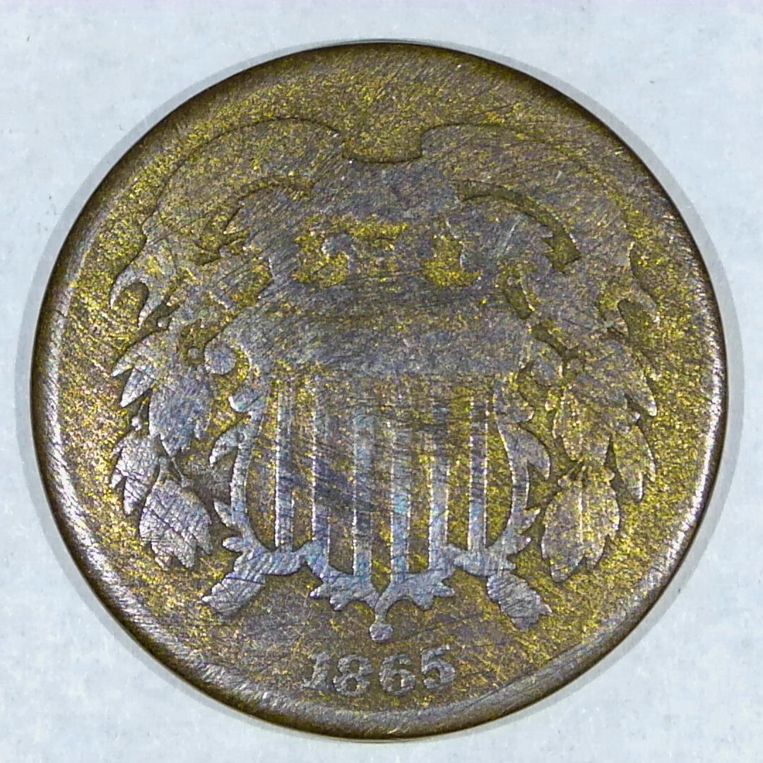 レア 2セント 1865年 アメリカ ユニオンシールド コイン 古銭 硬貨