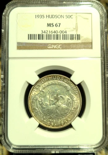 1935 50c Hudson NGC MS 67 Early Commemorative Half Dollar
