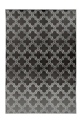 Teppich Marokkanisches Design Maroc Muster Teppiche Verlauf Grau Anthrazit