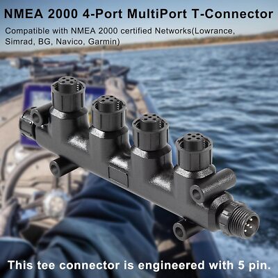 Nmea 2000 Cables NEA 2000 (N2k) 4-Port UltiPort (T) T-Stecker Für Lowrance Sirad B G Nmea 2000 Cable Connectors