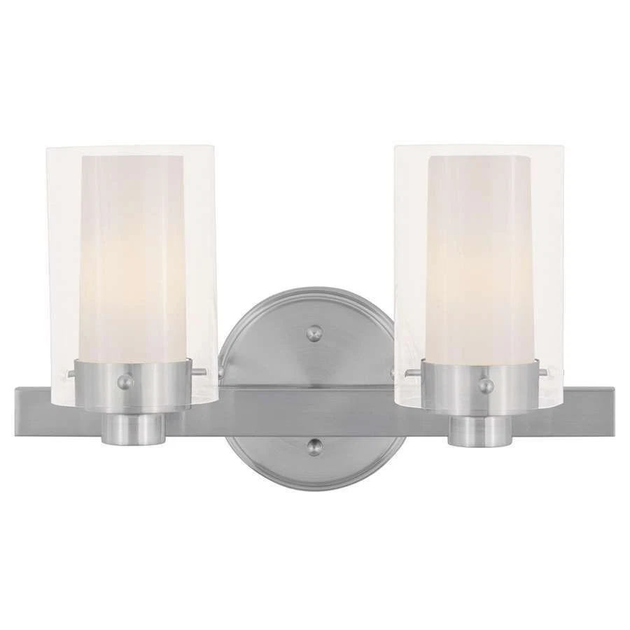 2 light wall 2024 sconce brushed nickel
