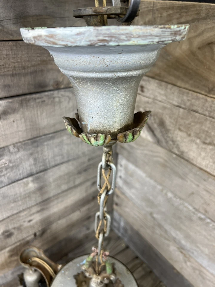 Lámpara de techo antigua Art Nouveau Art Deco lámpara de techo Foto 3 de 4