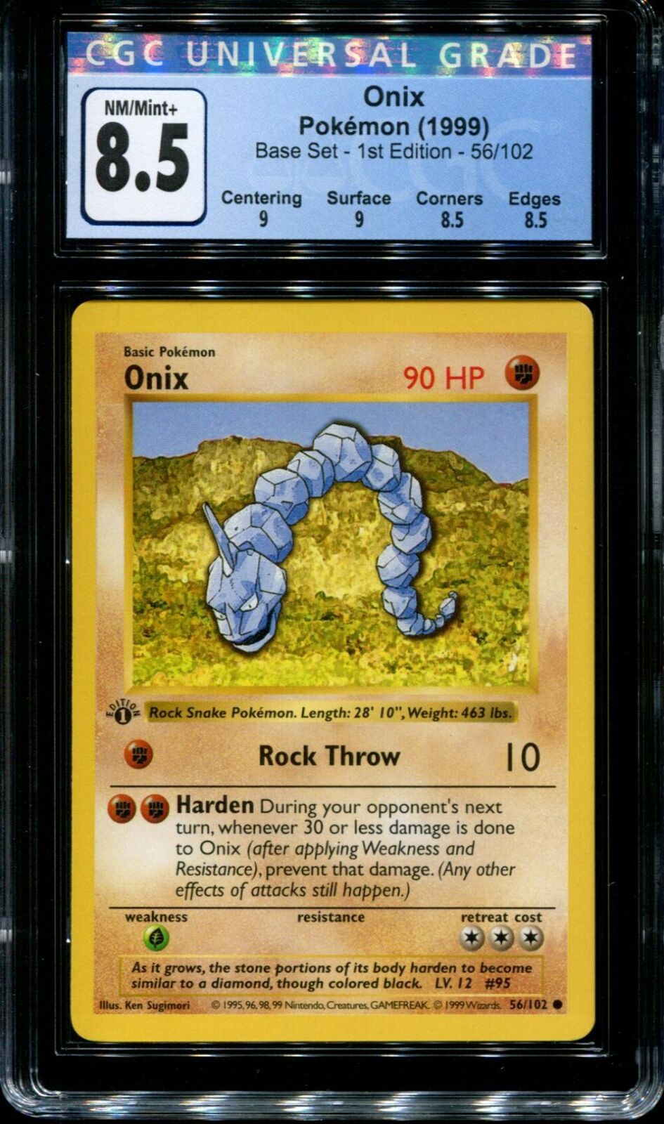 Onix 1999 Pokemon Game 1st Edition #56 Price Guide - Sports Card Investor