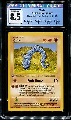 Onix 1999 Pokemon TCG Base Set 1st Edition #56/102 - 1999 - US