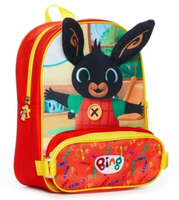 Boys Bing Bunny Backpack and Pencil Case Kids Nursery School Rucksack Lunch Bag