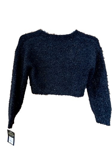 New With Tags! Art Class Girls' Eyelash Cardigan Sweater, Black-Size S (6/6X) - Picture 2 of 4