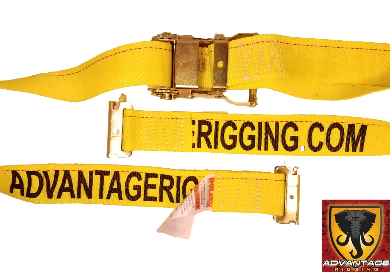 Transport Hauling Load Package - (1) E-Track 12' Ratchet Tie Down Strap 