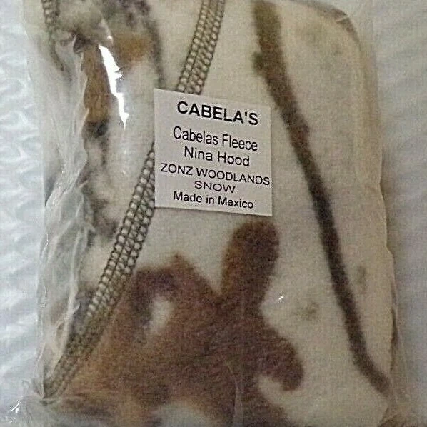 CABELAS ORIGINAL FLEECE NINJA HOOD ZONZ WOODLANDS SNOW. - Image 4 of 4