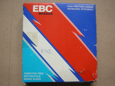 EBC Bremsbacken K702. 110mm x 30mm. Passend für Kawasaki KH125A KX125B,C,D KDX200A & C.