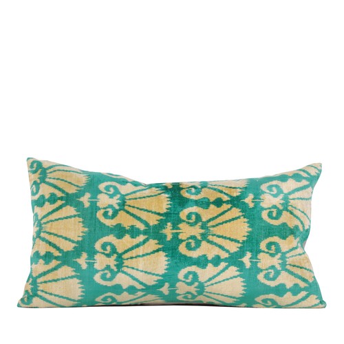 Velvet Ikat Pillow Cover SET of 3 pcs 13.98" x 25.98" FREE Fast Shipment 10645 - Picture 2 of 11