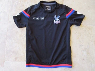 Maillot CRYSTAL PALACE shirt football MACRON noir enfant kid jersey 3XS 6 8 ans - Photo 1/4