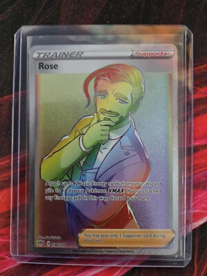 2020 Pokmon TCG - Darkness Ablaze: Trainer: Rose Rainbow Rare #196/189 -  NM | eBay