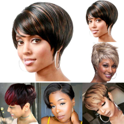 pixie wigs with bangs