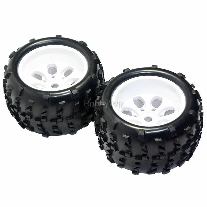 HSP part 62012 Wheel Complete 62010 & 62011 White Hub 2P for HiMOTO1/8 RC Truck - Image 3 of 4