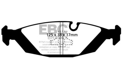 EBC Yellowstuff Rear Brake Pads for BMW 3 Series (E30) 316 (1.8) (83 > 88)