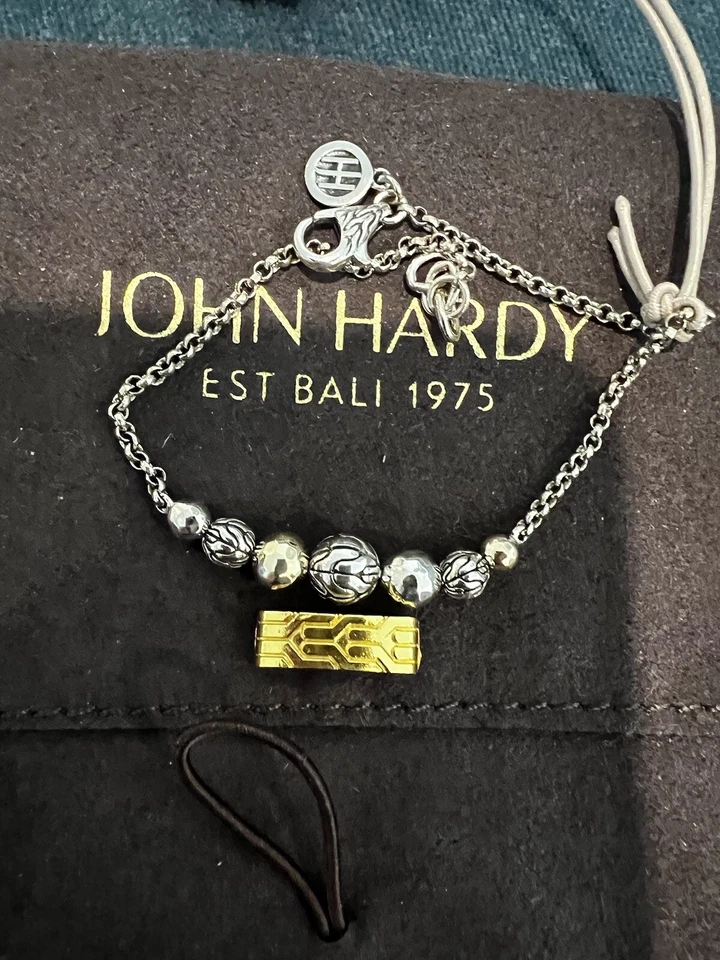 PULSERA JOHN HARDY CLÁSICA CADENA ORO AMARILLO 18K Y PLATA DE LEY Foto 4 de 4