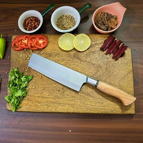 Kochmesser Set mit Tasche Edelstahl Profi Holzgriff nach Maß MS6 - Bild 3 von 6