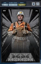 Topps Star Wars Card Trader 2024 Radiant Black Brasso Legendary 25cc