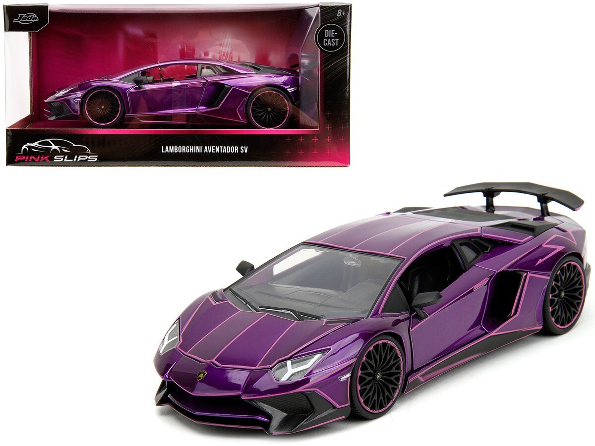 菊*郎様 JADA PINK SLIPS ジャダ ランボルギーニ アヴェンタドー JADA PINK SLIPS LAMBORGHINI AVENTADOR SV 1/24 DIECAST CAR