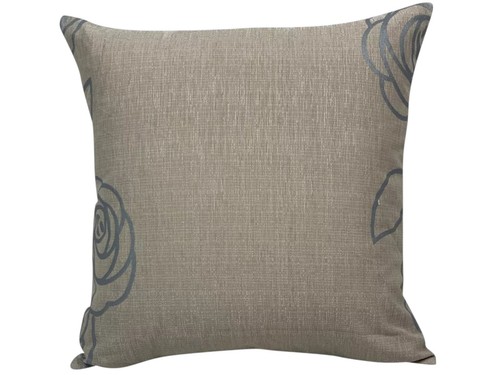Set of 4 - Floral Duck Egg Blue Beige Linen Cushion Covers 18 x 18" 45 x 45 cm - Picture 11 of 11