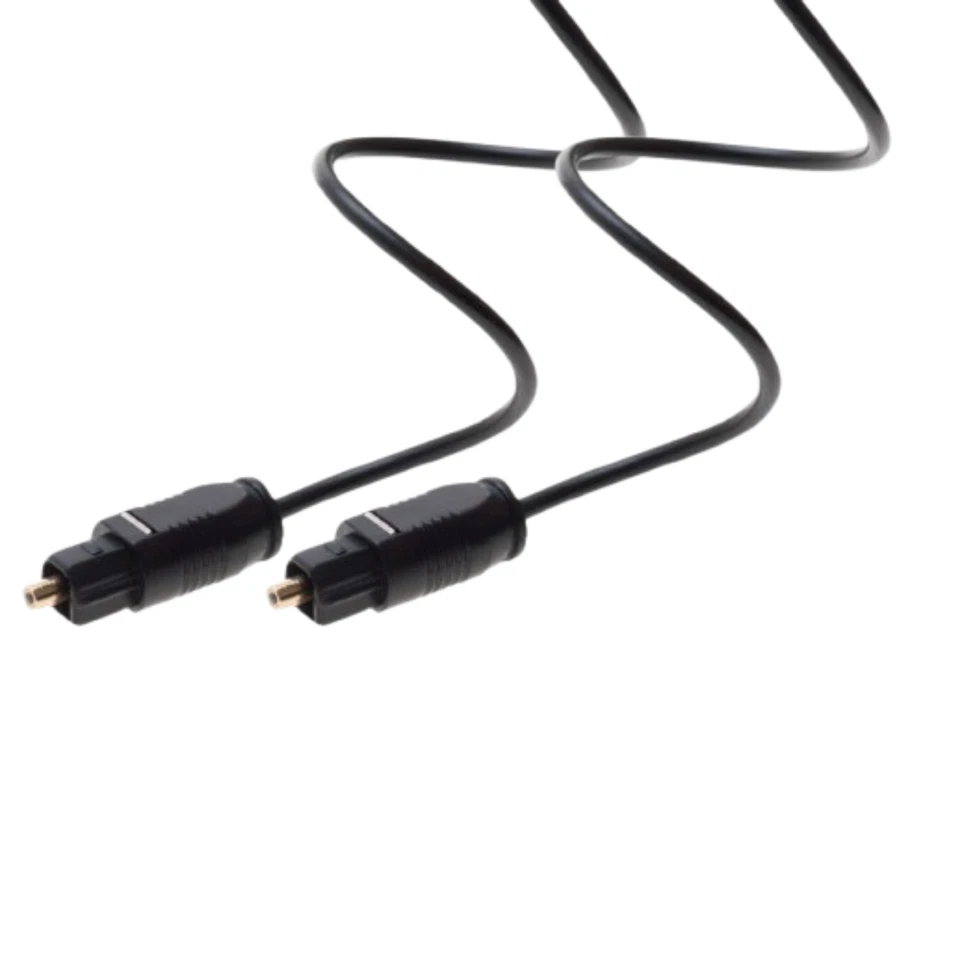 Cable de audio digital de fibra óptica TOSLINK de 25 pies SPDIF cable de barra de sonido dorado Foto 2 de 3