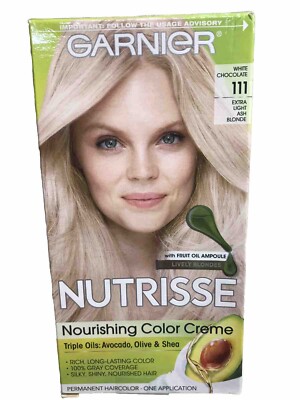 Garnier Nutrisse Nourishing Hair Color Creme, 111 Extra-Light Ash Blonde...