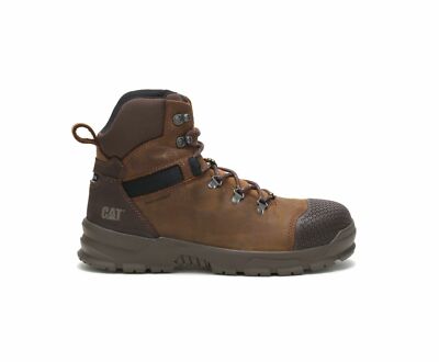 CAT ACCOMPLICE WP Waterproof SR Slip Resistant STEEL TOE Boot P91331 Real  Brown
