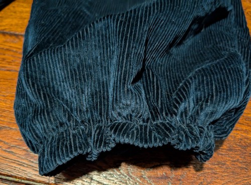 STUDIO NICHOLSON Barrel Balloon Leg Corduroy Pants Crop Elastic Cuffs Size 1 - Picture 7 of 16