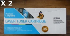 2 New Premium Compatible Black Laser Toner Cartridges CBTN660 for Brother
