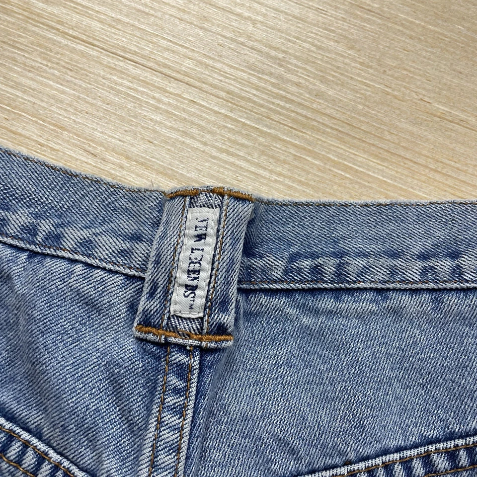 Pantalones Cortos Vintage Y2K Denim Skater Grunge Juvenil Talla 12 Patinador Centro Comercial Gótico 25” Foto 3 de 4