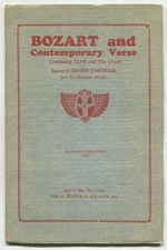Ernest HARTSOCK / Bozart and Contemporary Verse November December 1930 1st ed