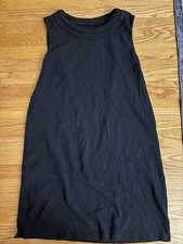 Talbots Little Black Dress with Embroidered Neck Size XL