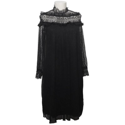 Asprin Fashion, Kleid, Größe: M, Schwarz, Gepunktet, Spitze, Damen #Be9
