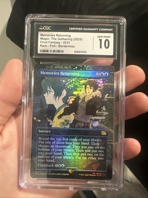 Memories Returning (Borderless) #331 (Foil) Final Fantasy FIN Magic MTG CGC 10