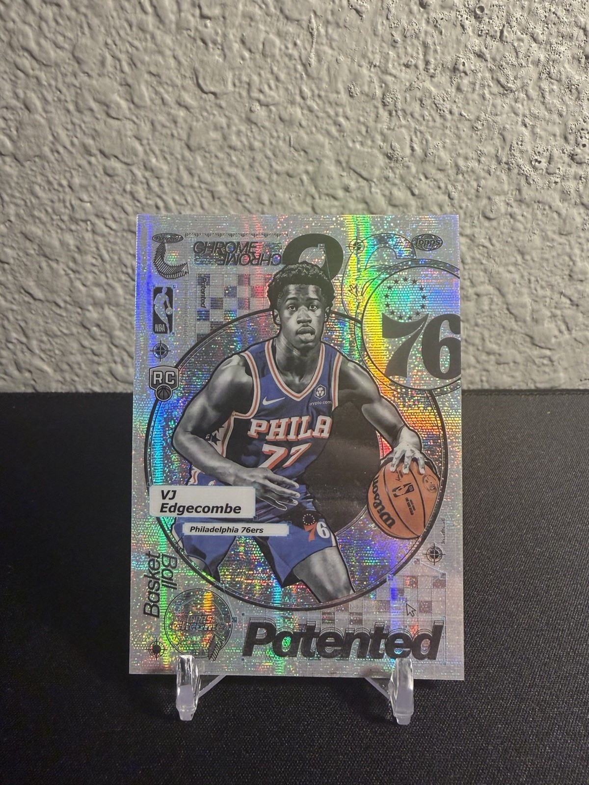 2025-26 Topps Chrome VJ Edgecombe Patented Rookie RC CASE HIT SSP
