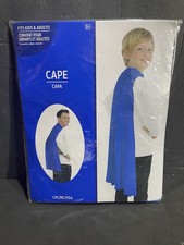 Blue Costume Cape Kids  Adults Brand New In Package One Size