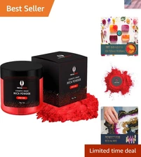 Luxurious Deep Red Mica Powder 56g - Craft Essential with Free E-Guide
