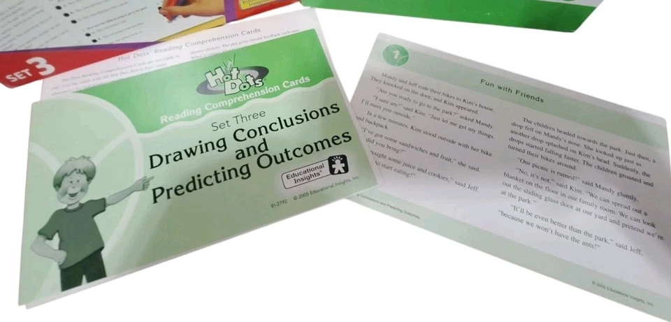 Hot Dots Reading Comprehension Drawing Conclusions Predicting Outcomes Set 3 - Image 4 of 4