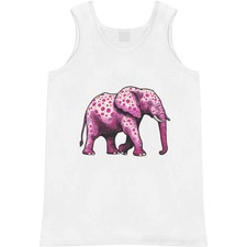 'Pink Spotted Elephant' Adult Vest / Tank Top AV048785