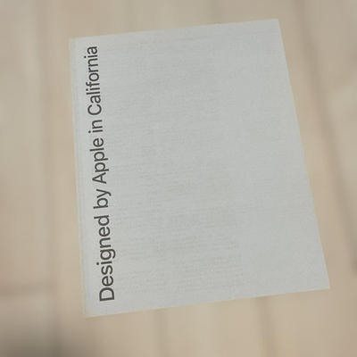 Designed By Apple In California (Big) Apple Design Photobook