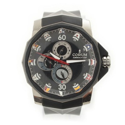 Used CORUM admiral's cup Male 48 AT date titanium 277.931.06 0371 AN12