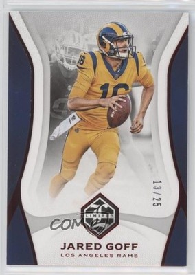 2018 Panini Limited Ruby Spotlight 13/25 Jared Goff #51 7ba