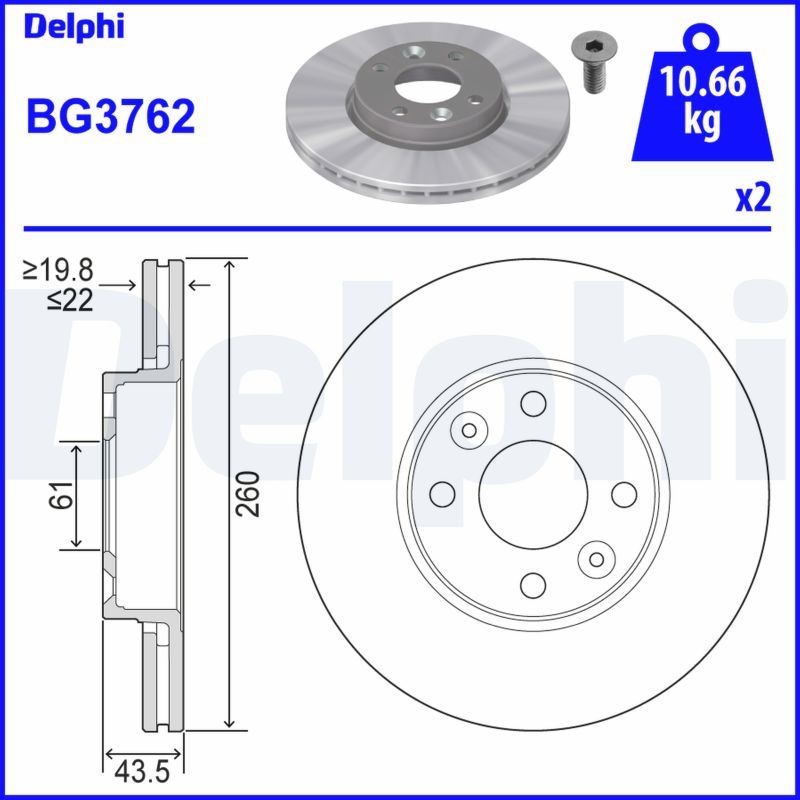Disques de frein Renault Clio 3 en fonte haute performance pour train avant