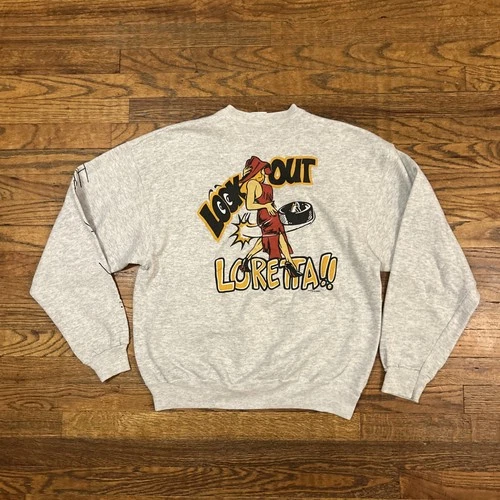 Vintage 1993 PPI Pittsburgh Penguins Mike Lange Look Out Loretta Sweatshirt XL - product listing photo