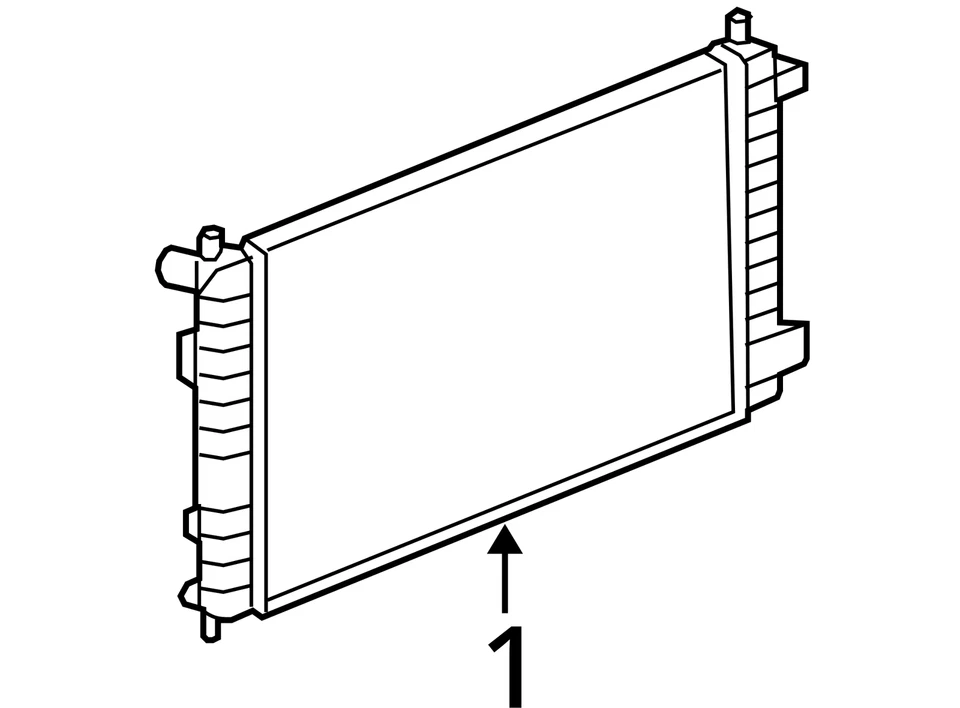 Radiator Fits 08-12 MALIBU 6856859 - Image 4 of 4