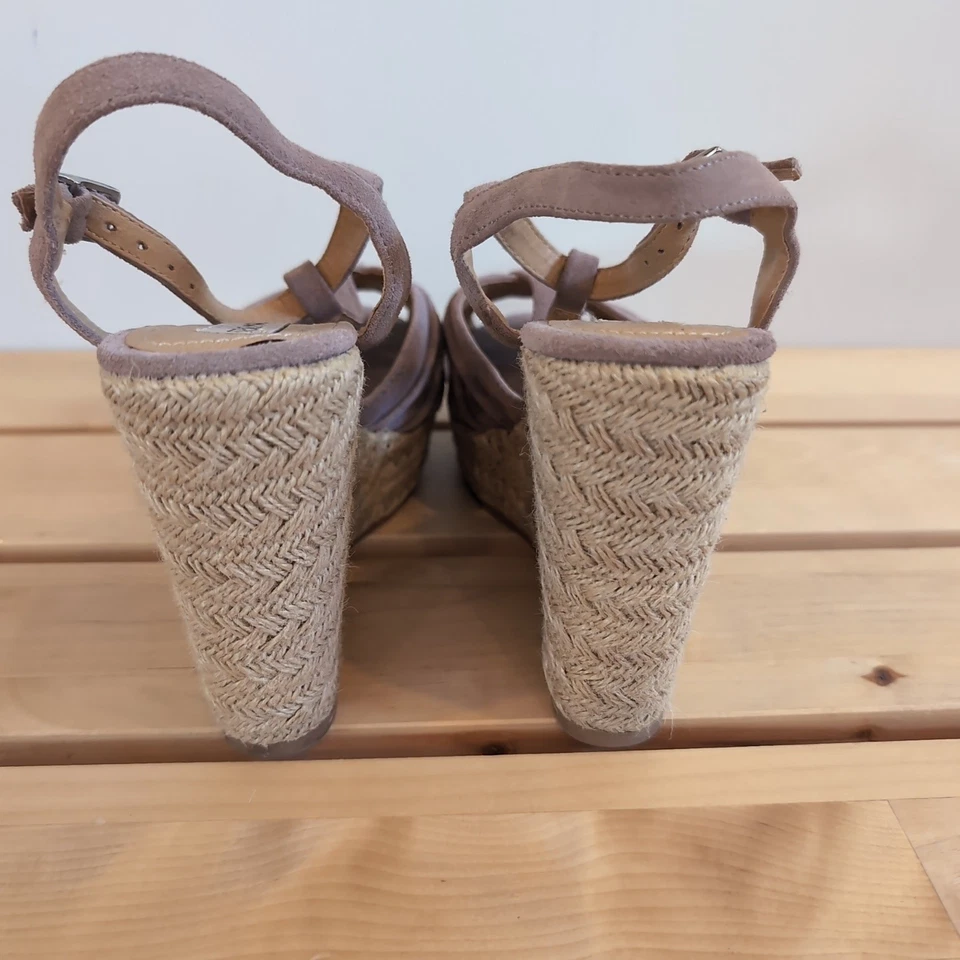 Sandalias de cuña Steve Madden Mammbow gamuza topo alpargata talla 7,5 Foto 3 de 4