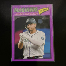 Topps Heritage Josh Naylor Purple #129 Seattle Mariners 1st Base Baseball Card