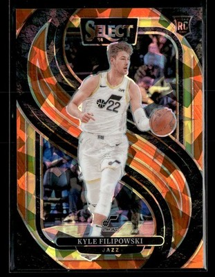 2024-25 Panini Select #170 Kyle Filipowski Orange Cracked Ice