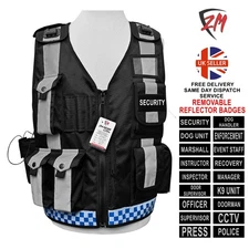 Hi Viz Tactical Vest for Security Dog Handlers Enforcement CCTV High Quality Tac
